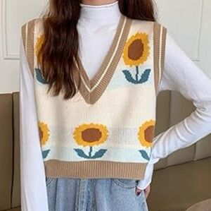Hyipels Sunflower Sweater Vest